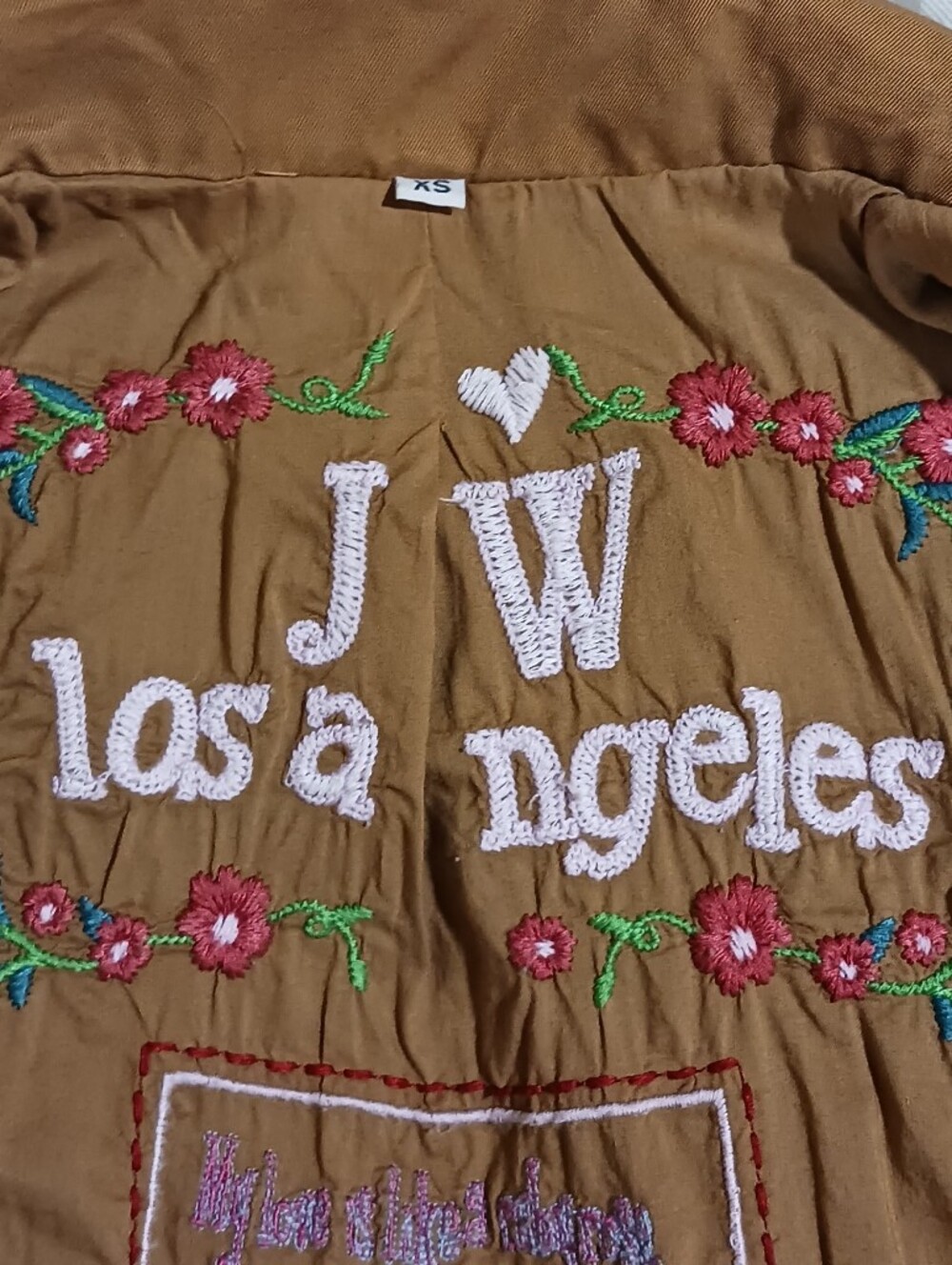Johnny Was JW Los Angeles Western Rose Cherub Embroidered Twill Blazer Jacket - Picture 11 of 15